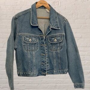Vintage Nevada Jeans Company cropped Denim Jacket medium Blue wash size M